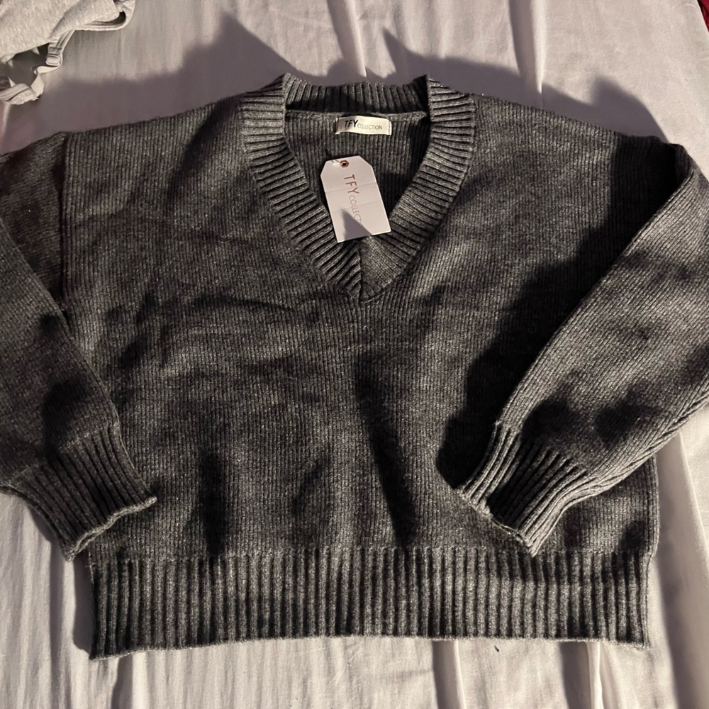Gray Knit Sweater